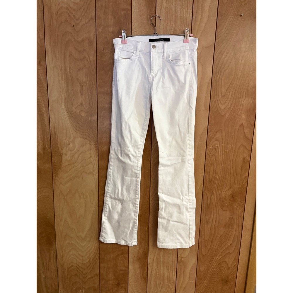 Joes Jeans Petite Bootcut White Denim Stretch Pants Size 24 W24